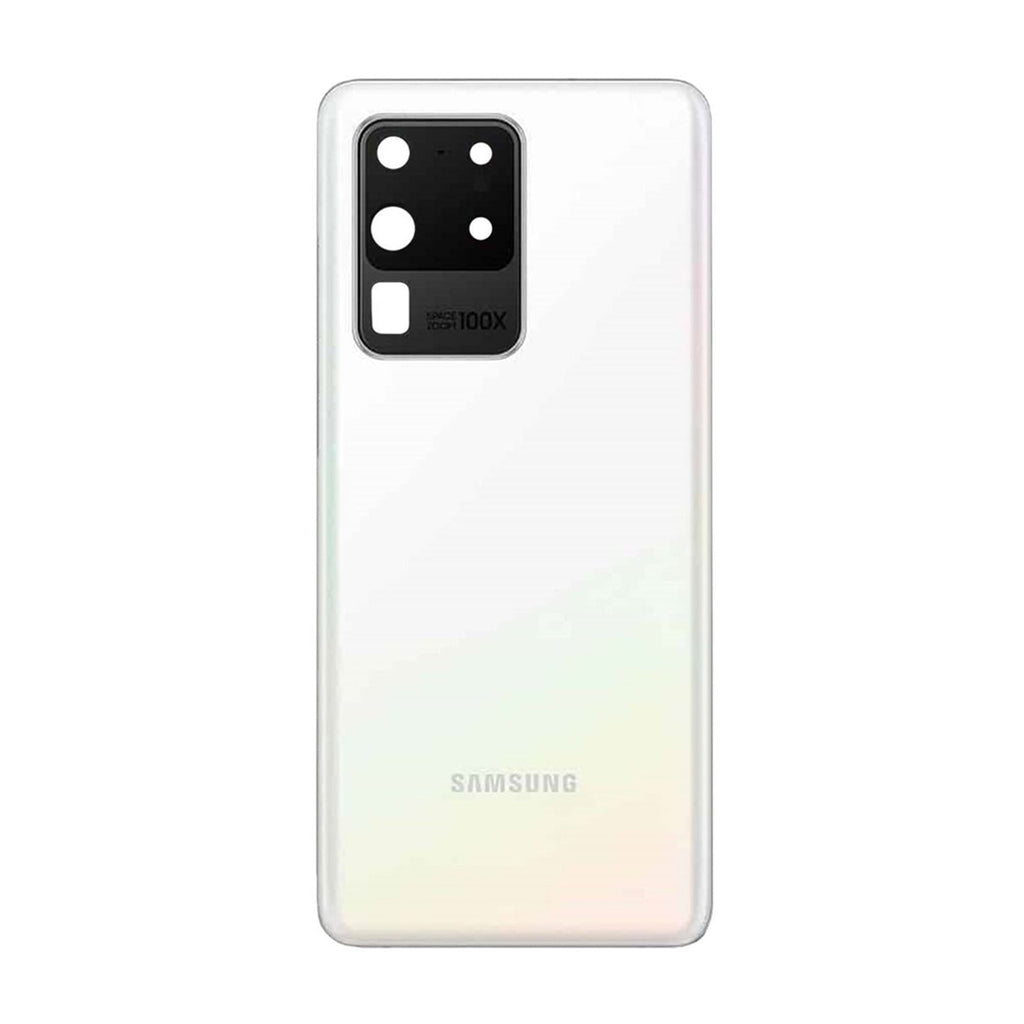 Samsung Galaxy S20 Ultra (SM-G988F) Baksida Original - Vit Samsung Galaxy S20 Ultra (SM-G988F) Baksida Original - Vit 