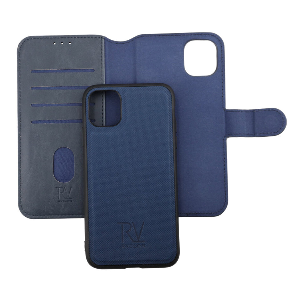 iPhone 11 Plånboksfodral Magnet Rvelon - Blå 