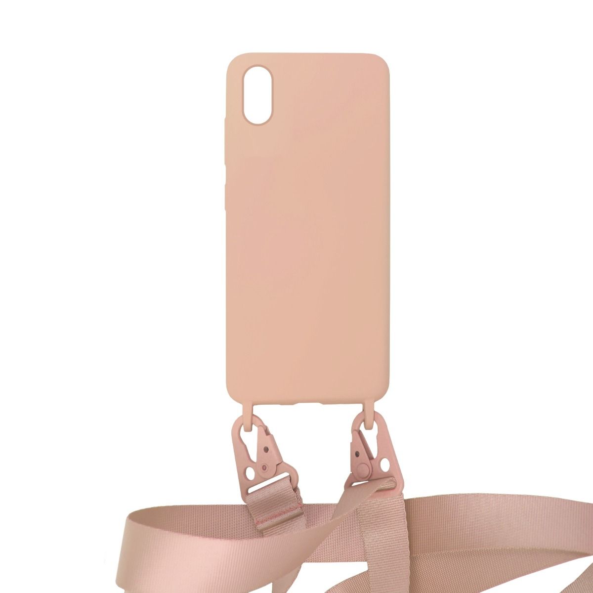Mobilskal Silikon Med Rem Halsband F r IPhone X XS Rosa mobilskal-silikon-med-rem-halsband-f-r-iphone-x-xs-rosa