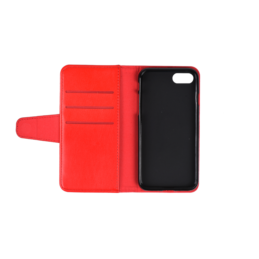 G-SP Flip Stand PU Leather Kickstand Card Case Red For iPhone 7 Plus/8 Plus hos Phonecare.se
