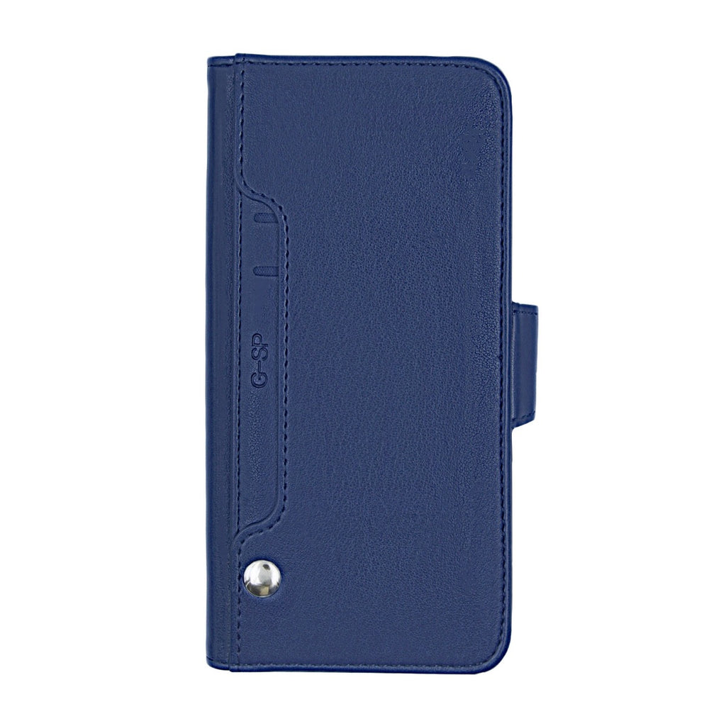 G-SP Flip Stand PU Leather Kickstand Card Case Blue For iPhone 7 Plus/8 Plus hos Phonecare.se