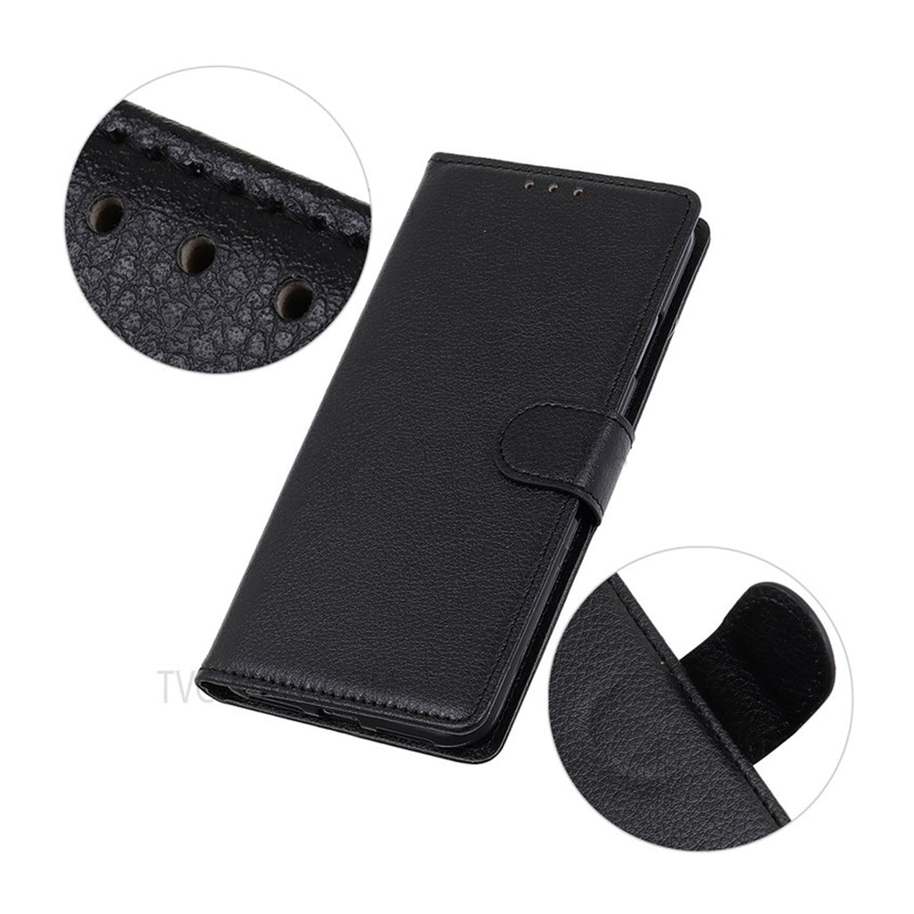 Flip Stand Leather Wallet Case For Redmi Note 11 Black hos Phonecare.se