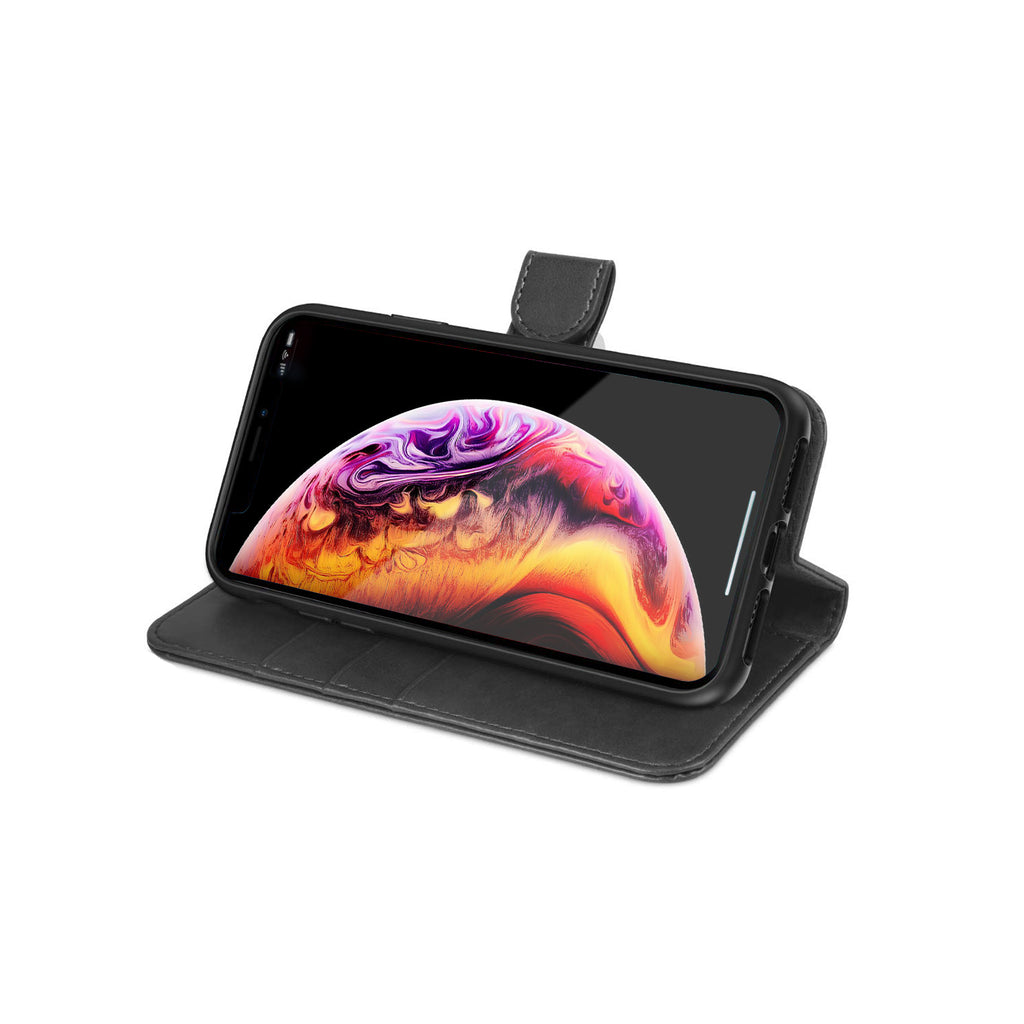 Plånboksfodral med Avtagbart Skal iPhone XS Max Svart