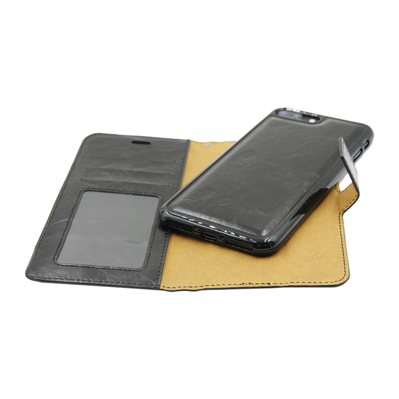 Plånboksfodral med Avtagbart Skal iPhone 7 Plus/8 Plus Svart hos Phonecare.se
