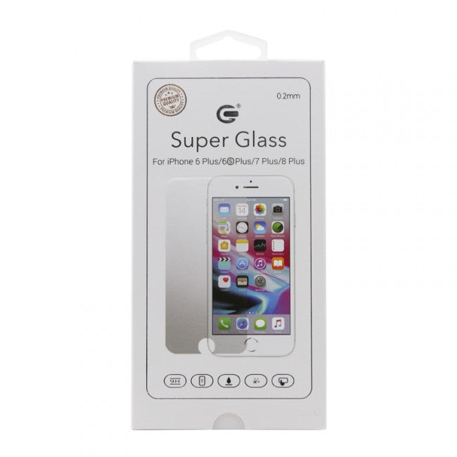 Skärmskydd iPhone 6/7/8 Plus Härdat Glas 0.2mm hos Phonecare.se
