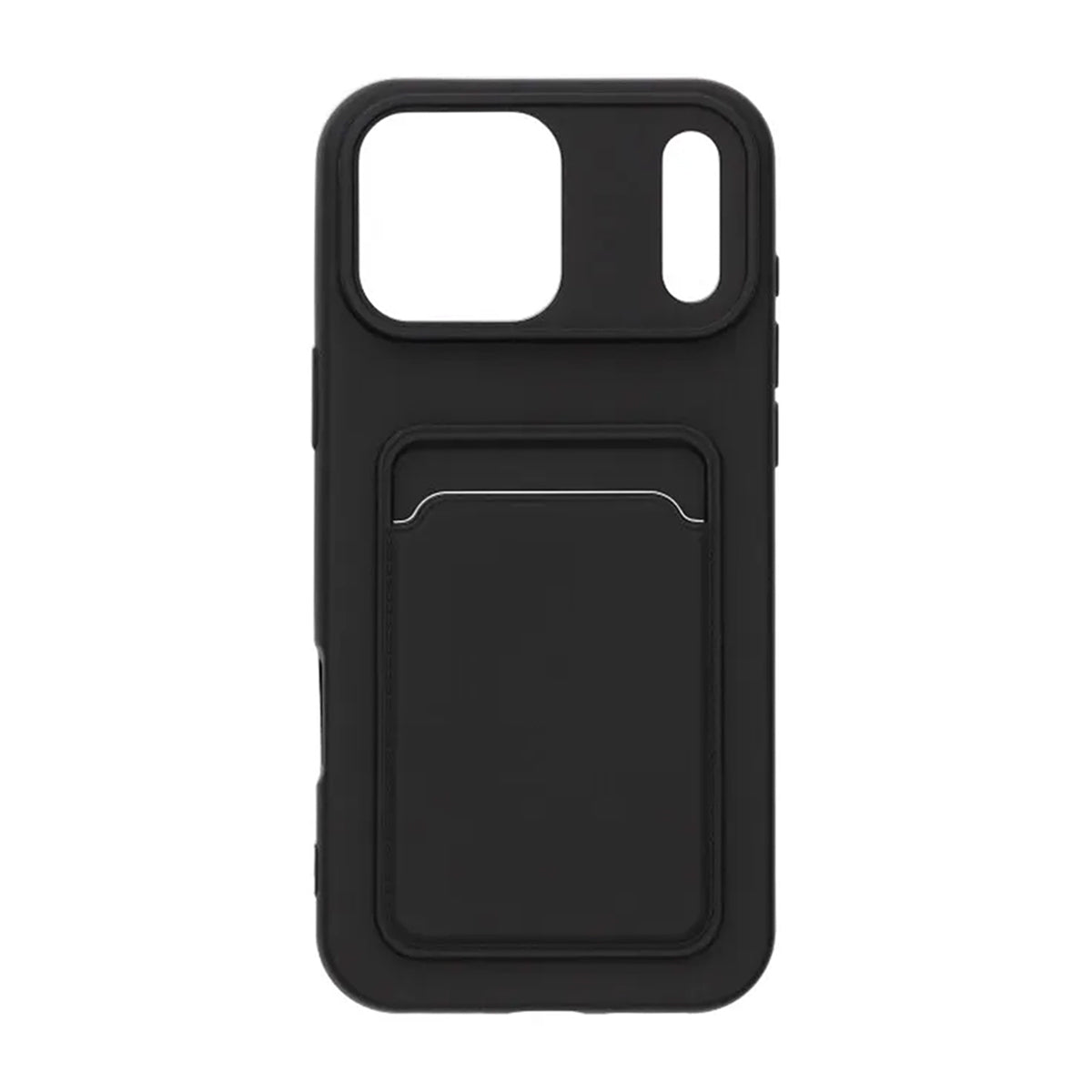 Mobilskal Silikon med Korthållare för iPhone 17 Pro Max - Svart - Image 5