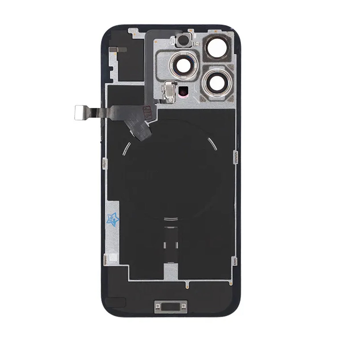iPhone 16 Pro Max Baksida Glas Komplett OEM - Vit Titan - Image 2