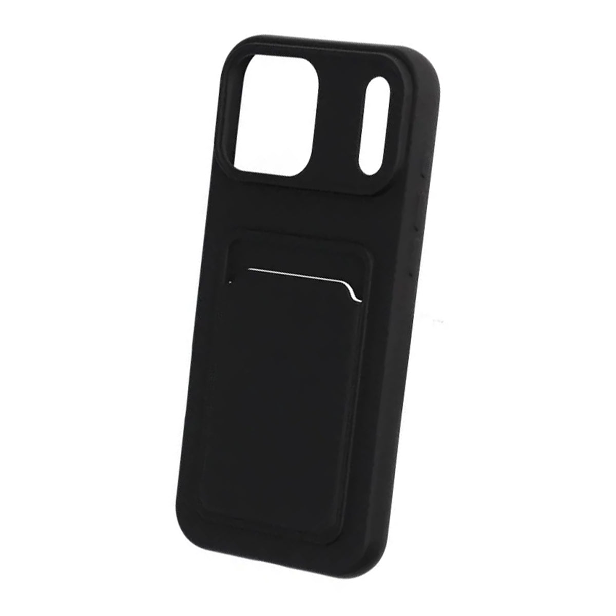 Mobilskal Silikon med Korthållare för iPhone 17 Pro Max - Svart - Image 3
