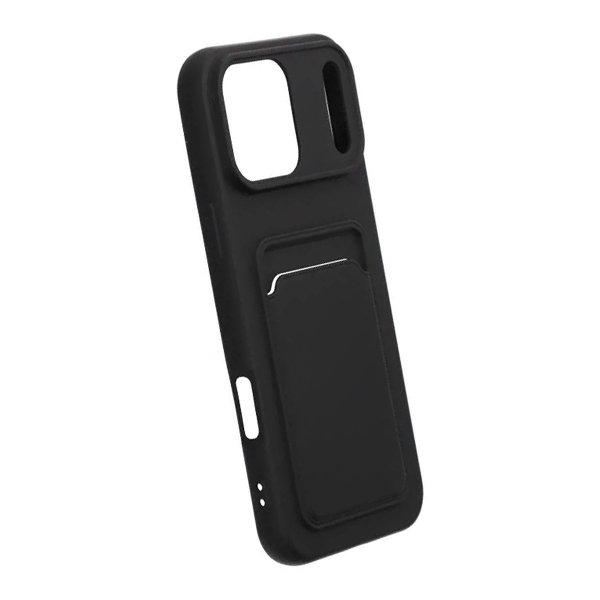 Mobilskal Silikon med Korthållare för iPhone 17 Pro Max - Svart - Image 2