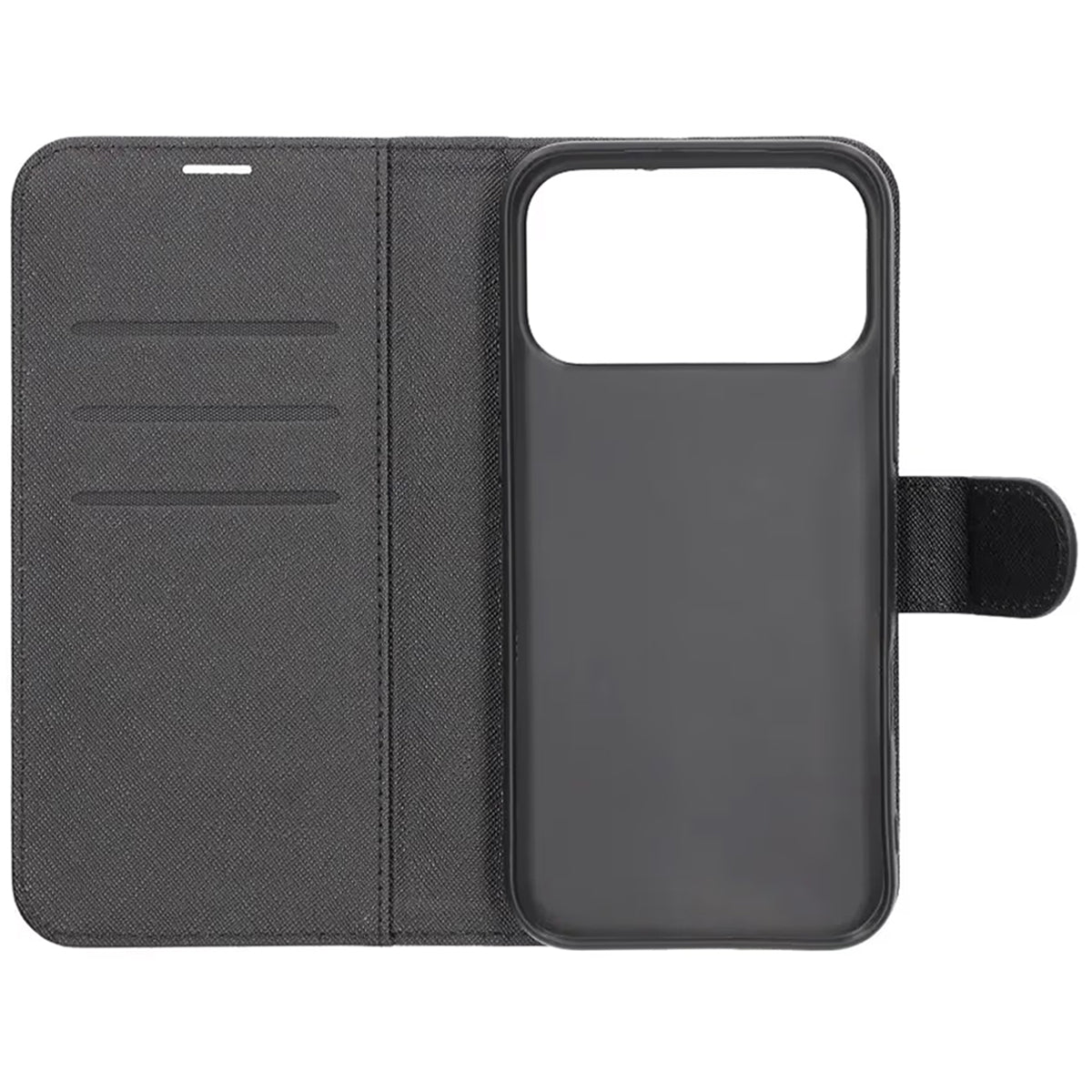 Plånboksfodral med stativ till iPhone 17 Pro Max - Svart - Image 4