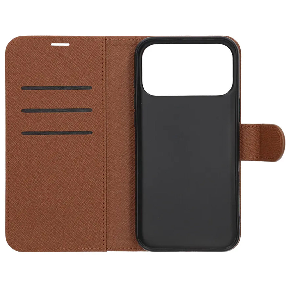 Plånboksfodral med stativ till iPhone 17 Pro Max - Brun - Image 2