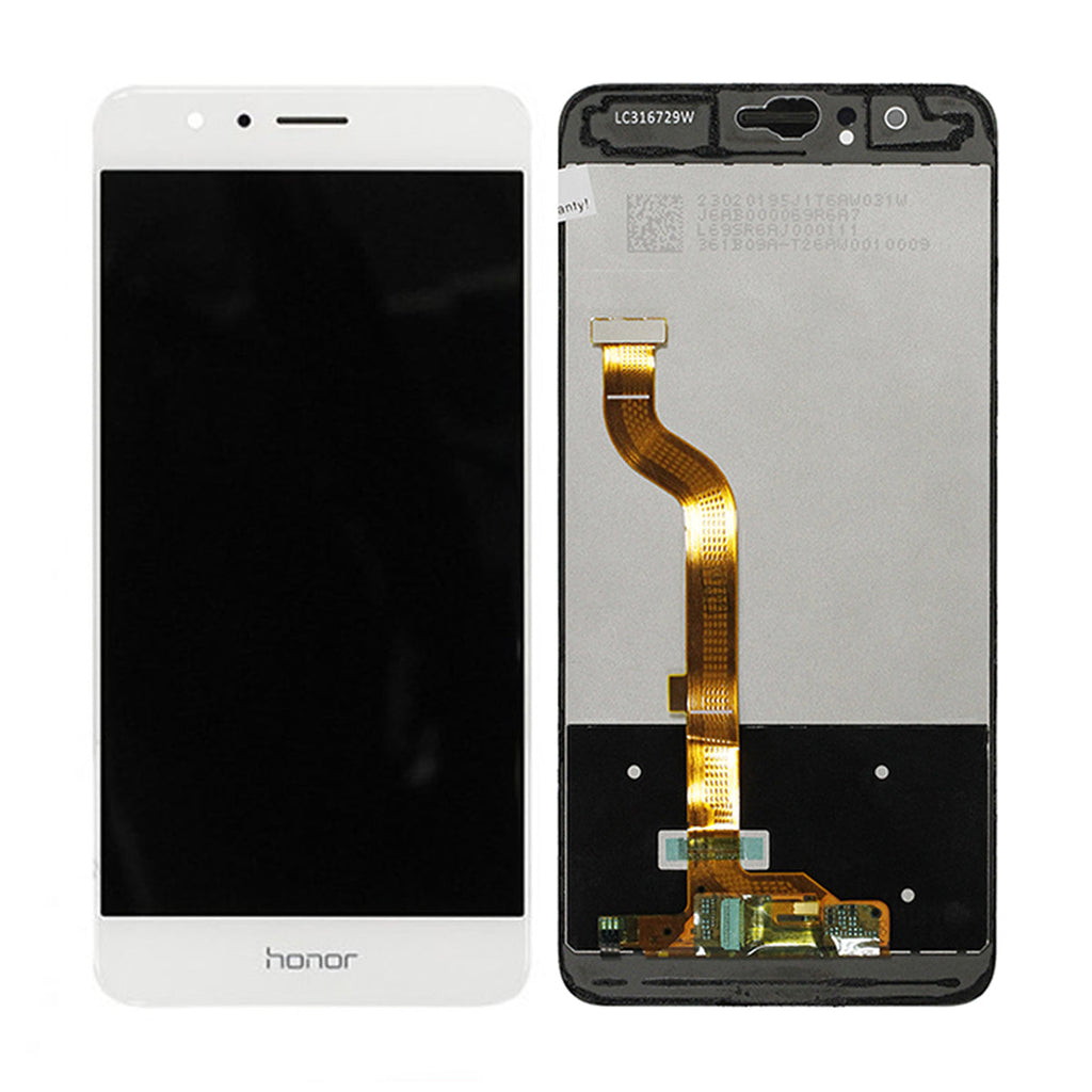 Huawei Honor 8 Skärm med LCD Display Original - Vit 