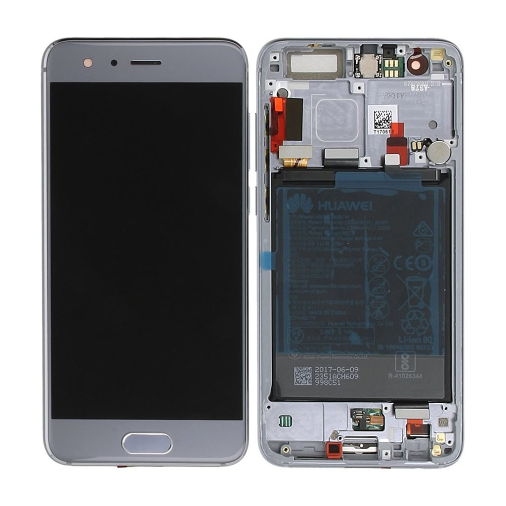 Huawei Honor 9 Skärm + LCD och Batteri Original - Grå 
