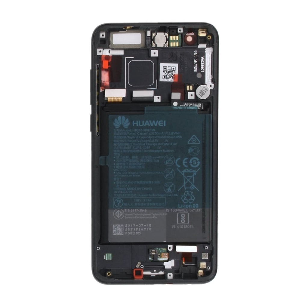 Huawei Honor 9 Skärm + LCD och Batteri Original - Svart 