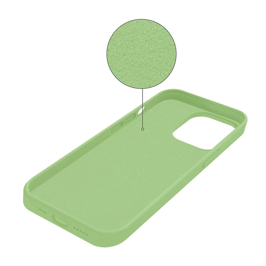 Mobilskal Silikon iPhone 13 - Ljusblå Mobilskal Silikon iPhone 13 Pro Max - Grön 
