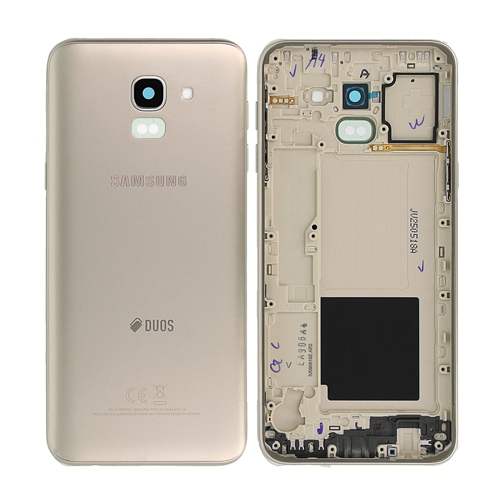 Samsung Galaxy J6 2018 (SM-J600F) Baksida Original - Guld 