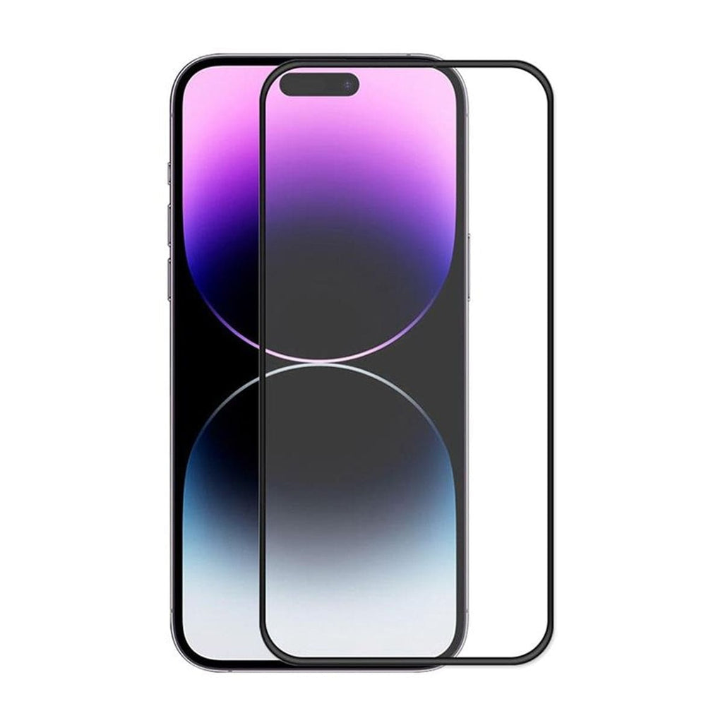 Skärmskydd iPhone 14 Pro - 3D Härdat Glas Svart (miljö) Skärmskydd iPhone 14 Pro - 3D Härdat Glas Svart (miljö) 