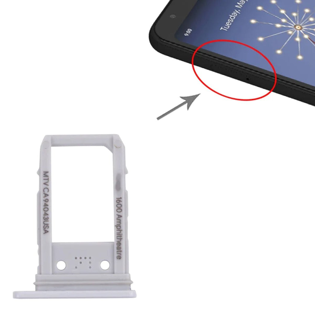 Google Pixel 3A XL Simkortshållare - Vit - PhonecareMobilreservdelarWhite