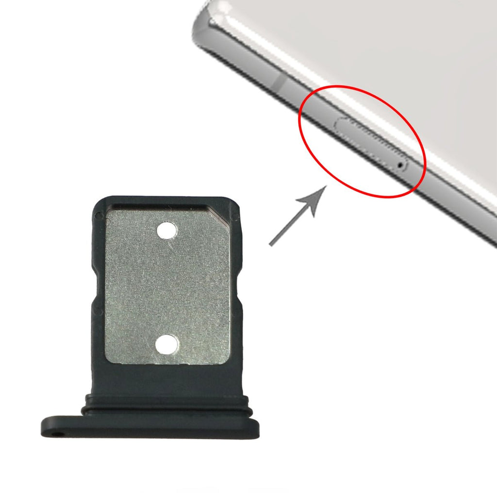 Google Pixel 5A Simkortshållare - Svart - PhonecareMobilreservdelarBlack
