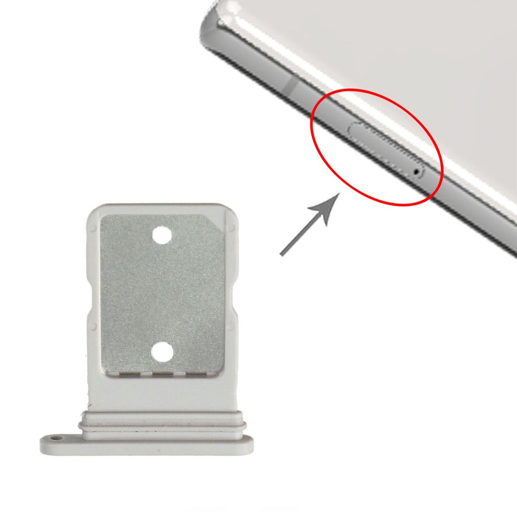 Google Pixel 5A Simkortshållare - Vit - PhonecareMobilreservdelarWhite