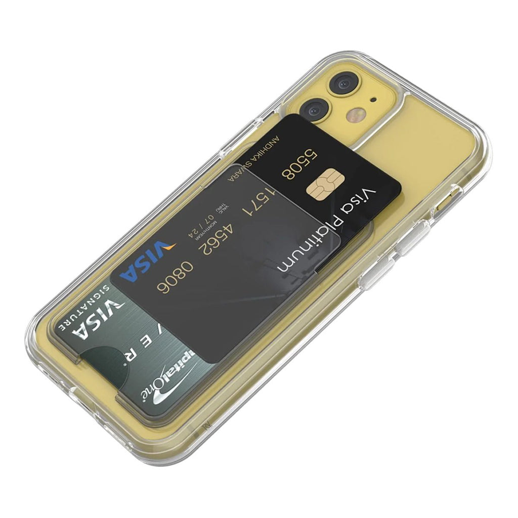 iPhone 11 Mobilskal med Korthållare TPU Rvelon - Transparent - PhonecareMobilskalTransparent