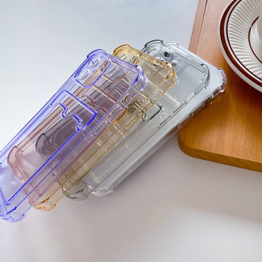 iPhone 11 Stöttåligt Skal med Korthållare - Lila - PhonecareMobilskalLila