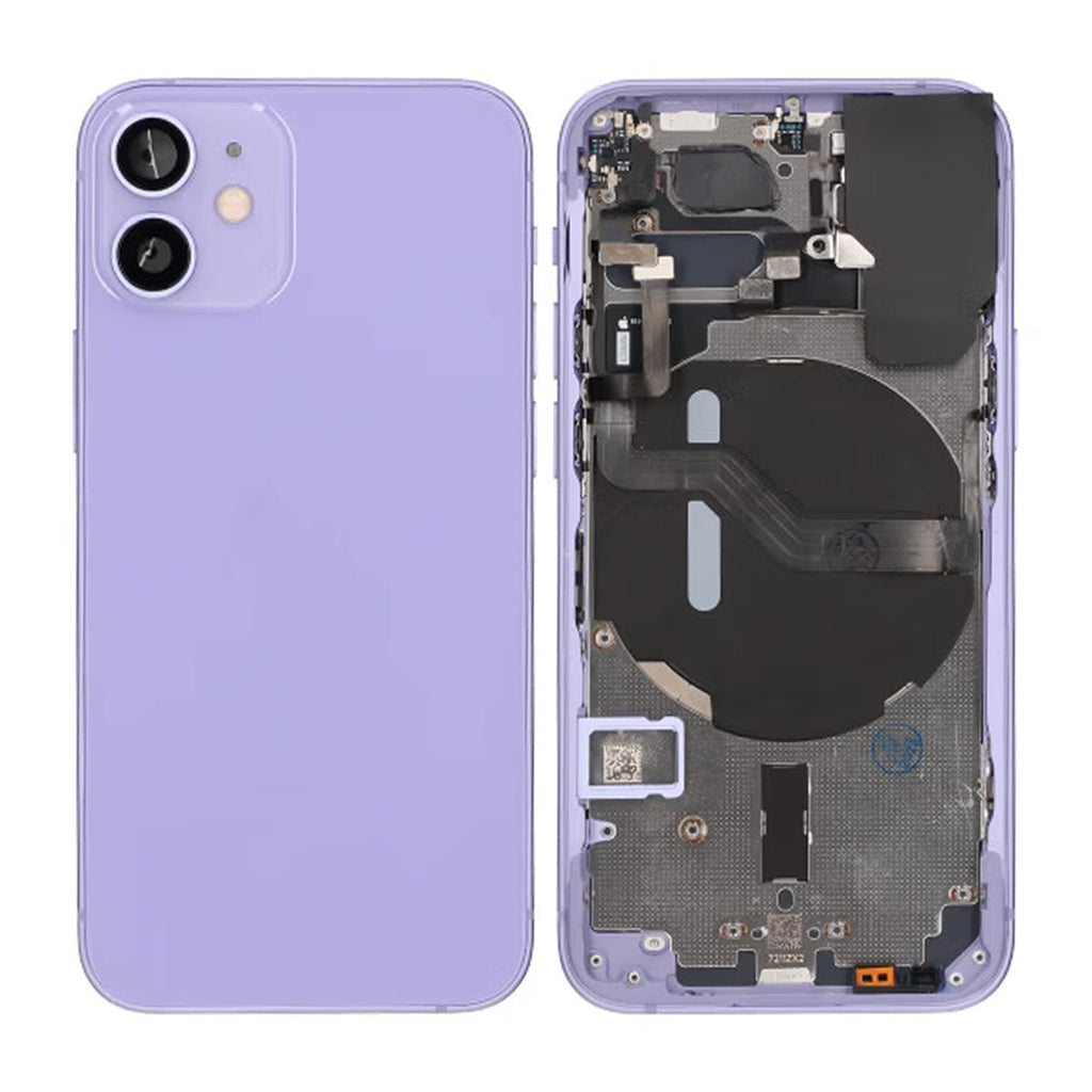 iPhone 12 Mini Baksida Komplett Med Smådelar - Lila
