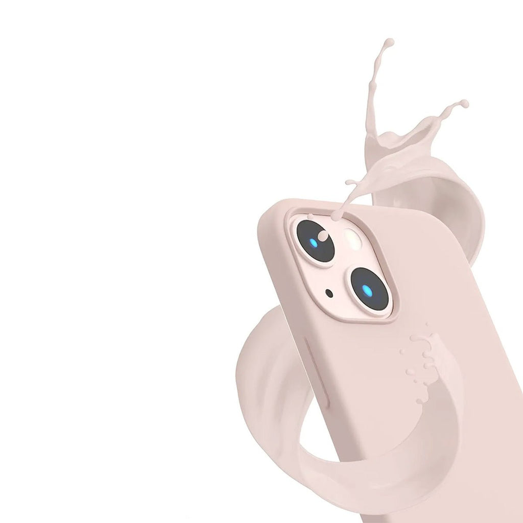 iPhone 14 Mobilskal Silikon Rvelon MagSafe - Sand Rosa - PhonecareMobilskalRosa