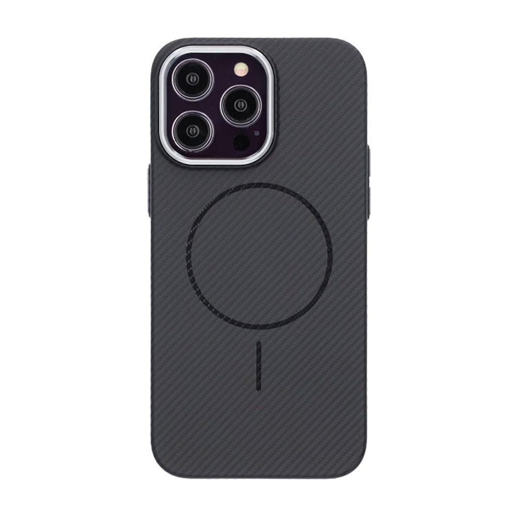 iPhone 14 Pro Mobilskal Carbonmönstrad - Svart