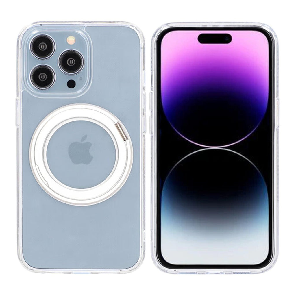 iPhone 14 Pro Mobilskal med Magsafe Stativ - Transparent