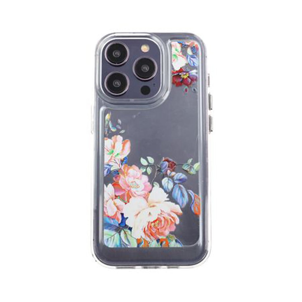 iPhone 14 Pro Mobilskal med motiv - Retro Blommor - PhonecareMobilskalMotiv