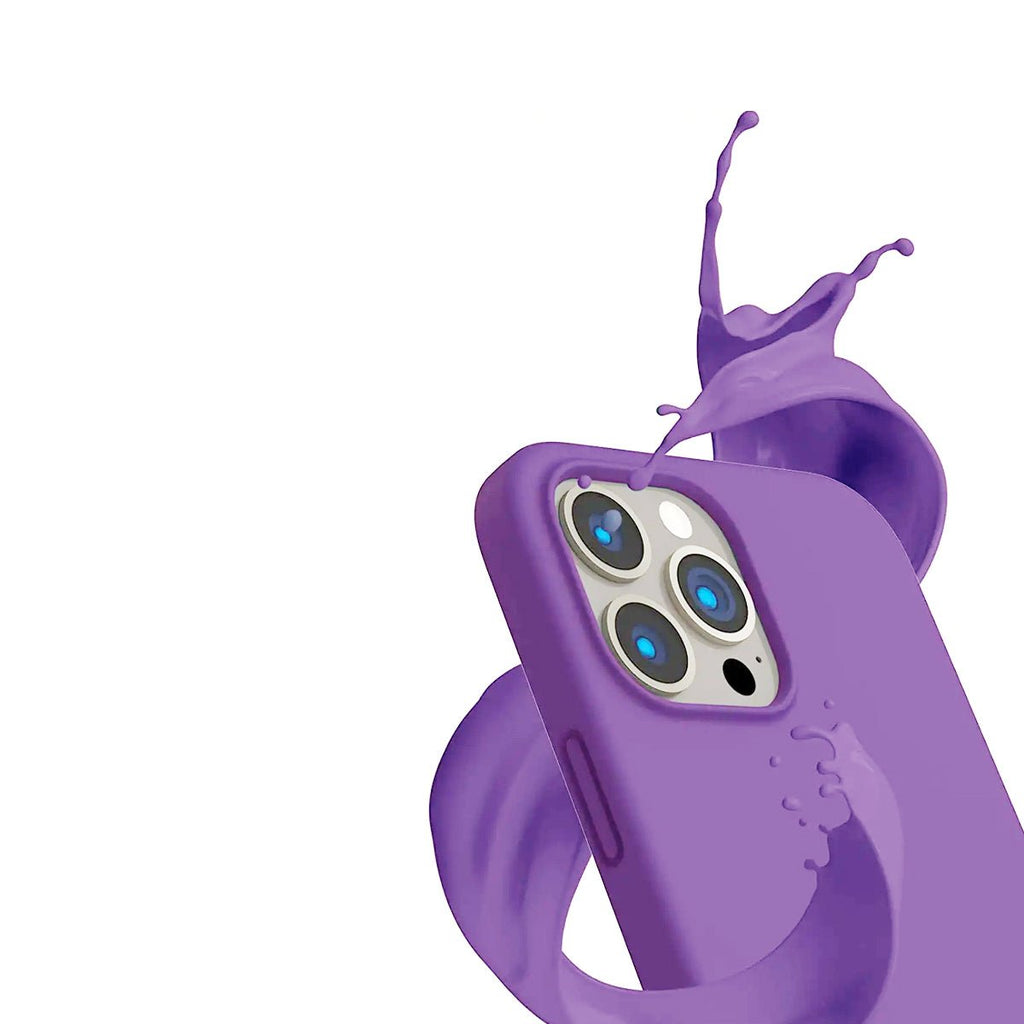 iPhone 14 Pro Mobilskal Silikon Rvelon - Lila - PhonecareMobilskalLila