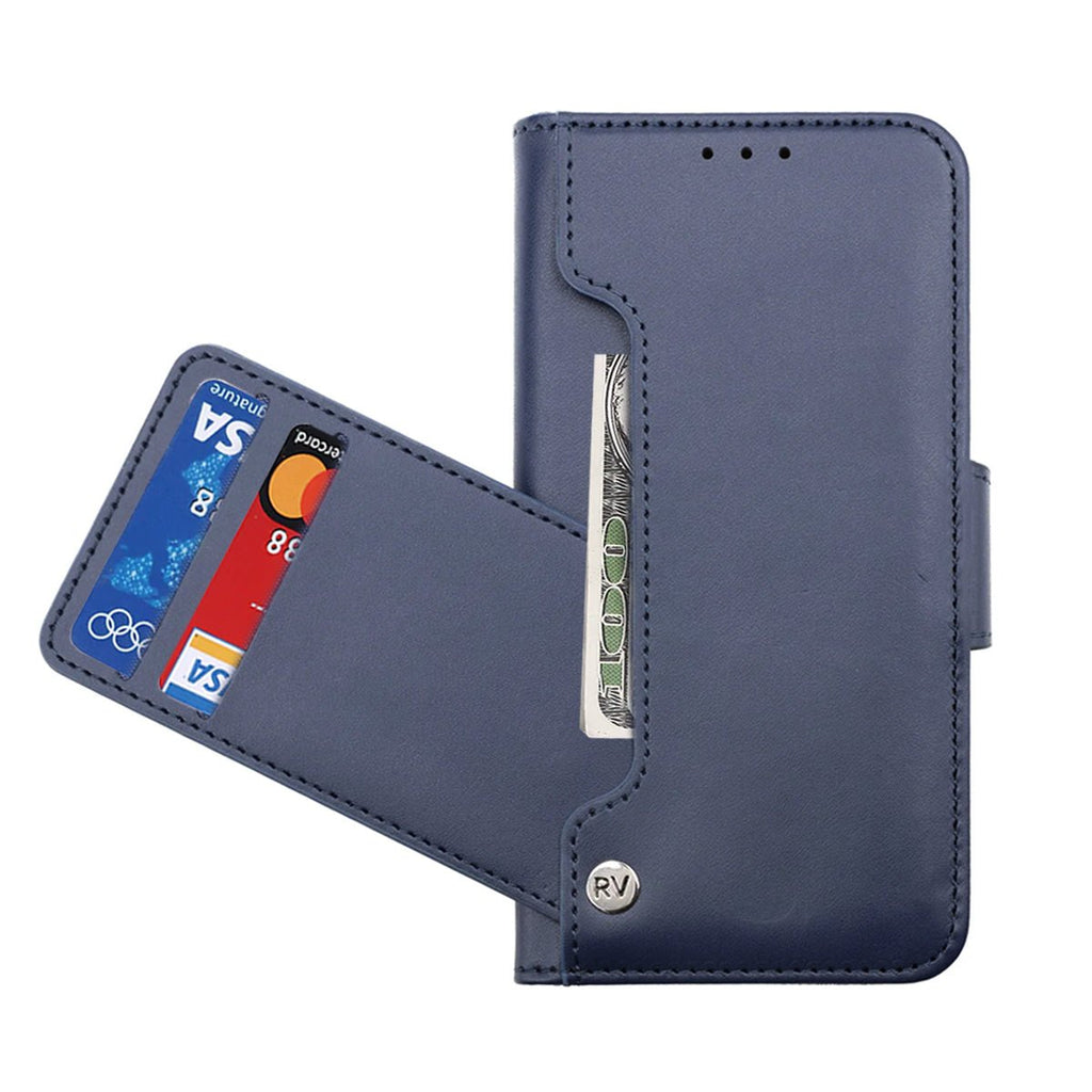 iPhone 14 Pro Plånboksfodral Extra Kortfack Rvelon - Blå - PhonecareMobilskalBlå