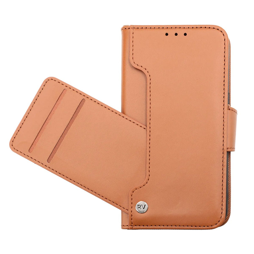 iPhone 14 Pro Plånboksfodral Extra Kortfack Rvelon - Brun - PhonecareMobilskalBrun