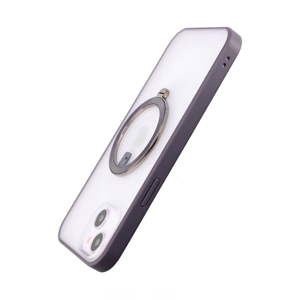 iPhone 14 Skal med MagSafe Stativ Rvelon - Lila - PhonecareMobilskalLila