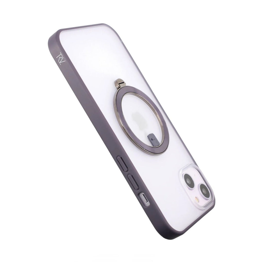 iPhone 14 Skal med MagSafe Stativ Rvelon - Lila - PhonecareMobilskalLila