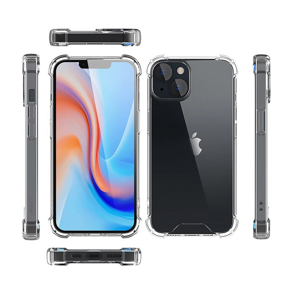 iPhone 14 Skal - Stöttåligt Transparent - PhonecareMobilskalTransparent