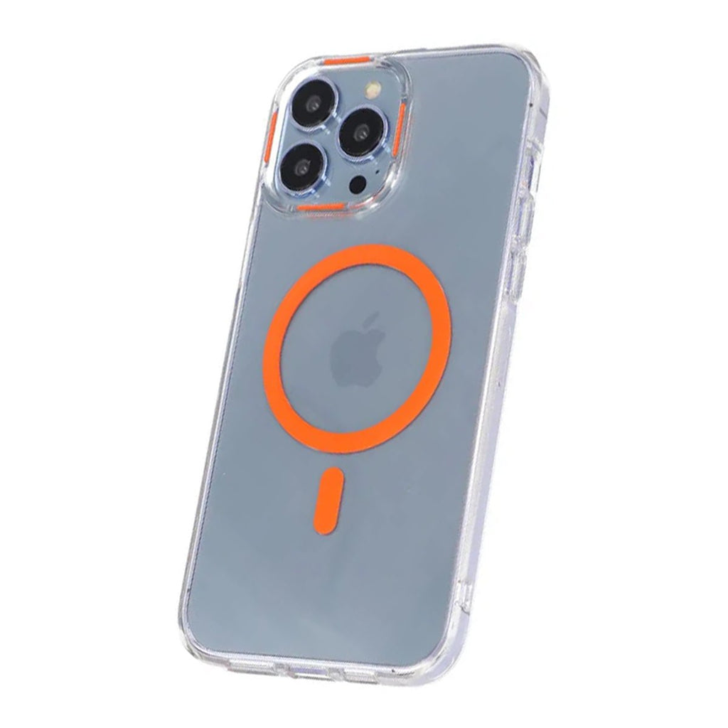 iPhone 15 Pro Max Stöttålig Mobilskal med Magsafe - Orange - PhonecareMobilskal
