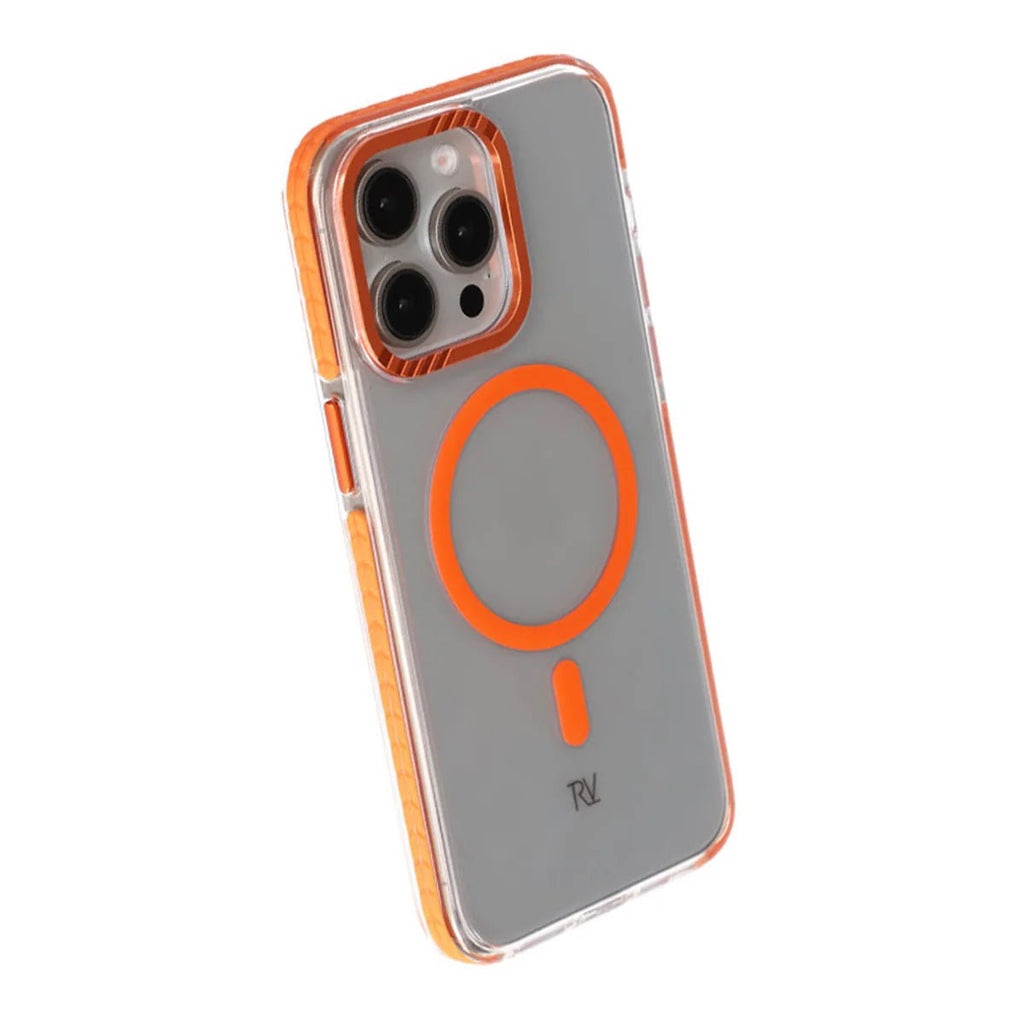iPhone 15 Pro Rvelon Mobilskal Magnet Förstärkt - Orange