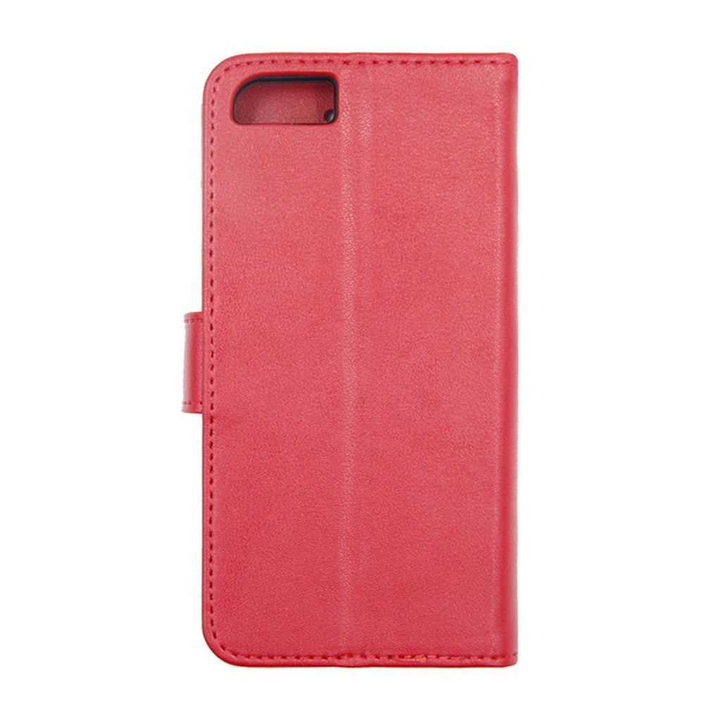 iPhone 6/6S Plånboksfodral Magnet Läder med Stativ - Röd