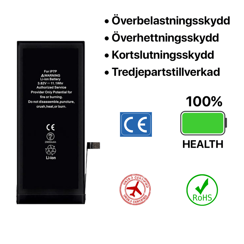 iPhone 7 Plus Batteri Hög Kvalité - PhonecareMobilreservdelar