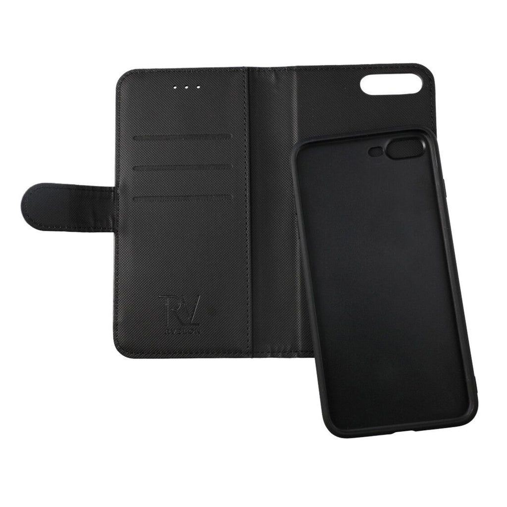 iPhone 7/8 Plus Plånboksfodral Magnet Rvelon - Svart - PhonecareMobilskalSvart