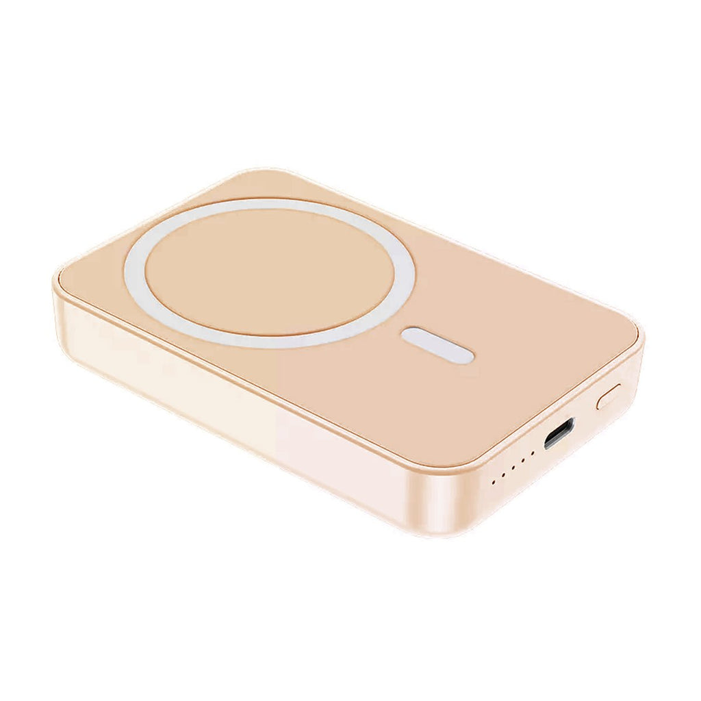 Powerbank Magnetisk med Trådlös Laddning 10000 mAh - Rosa