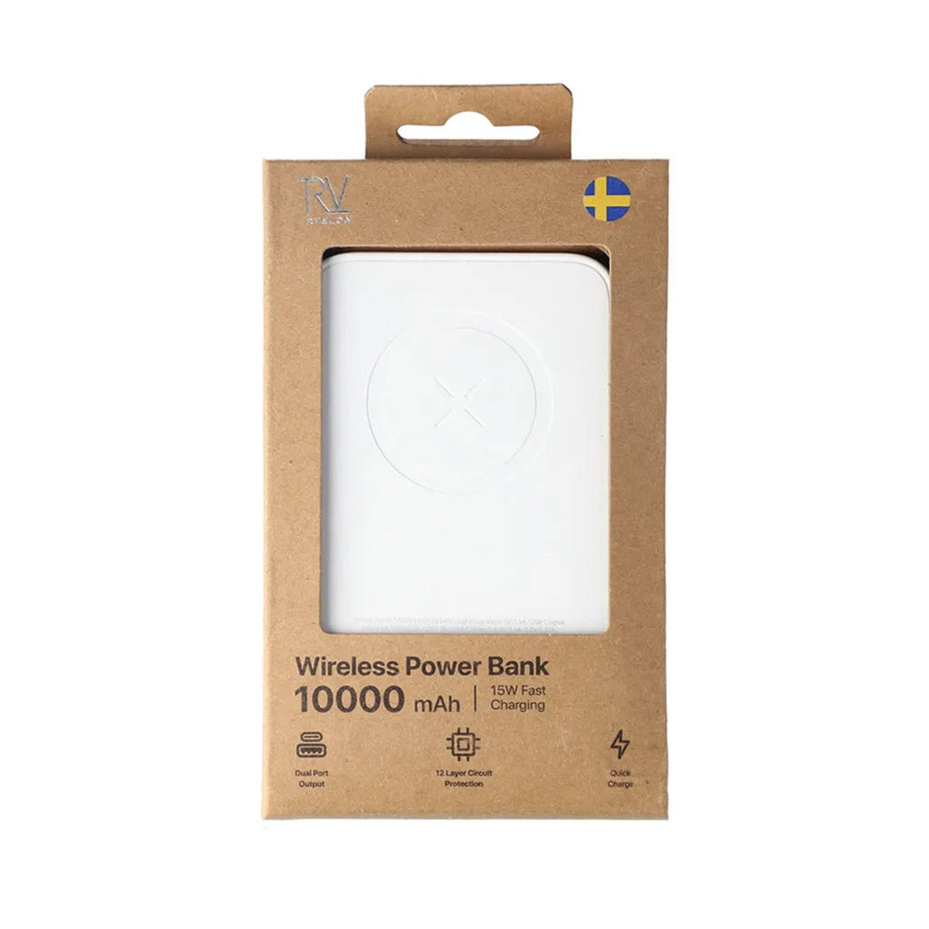 Powerbank med Magsafe Rvelon 10000 mAh - Vit
