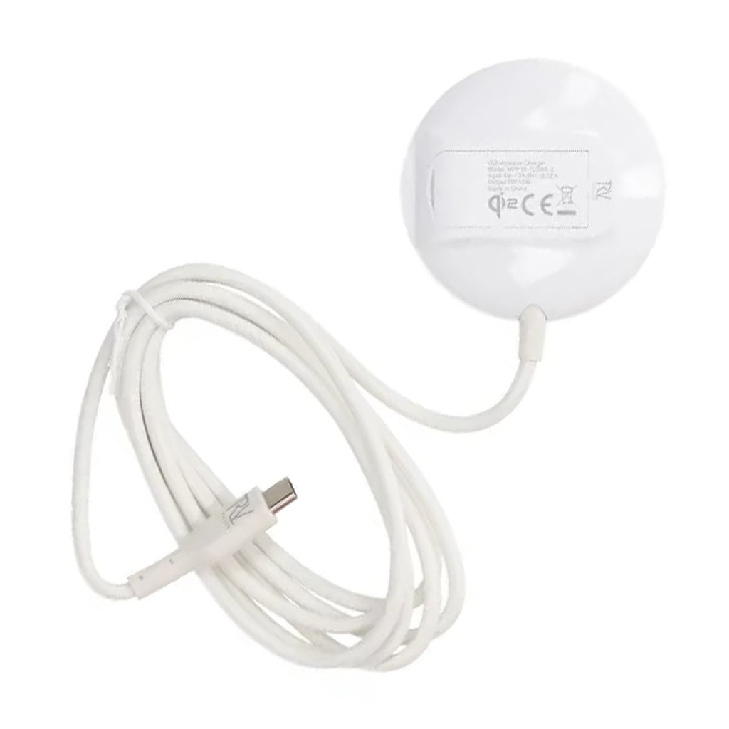 Rvelon Trådlös MagSafe Laddare med Stativ Qi2 15W USB - C - Vit