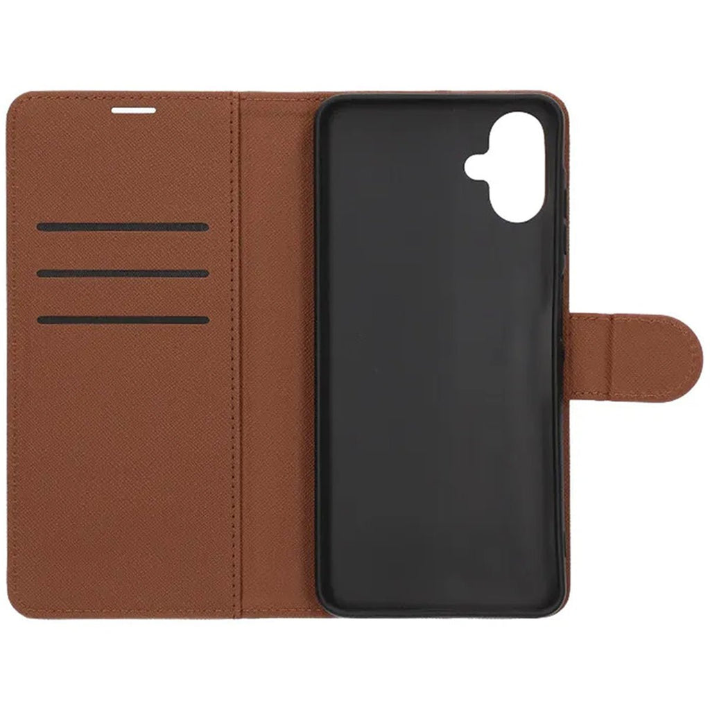 Samsung Galaxy A06 Plånboksfodral med Stativ - Brun