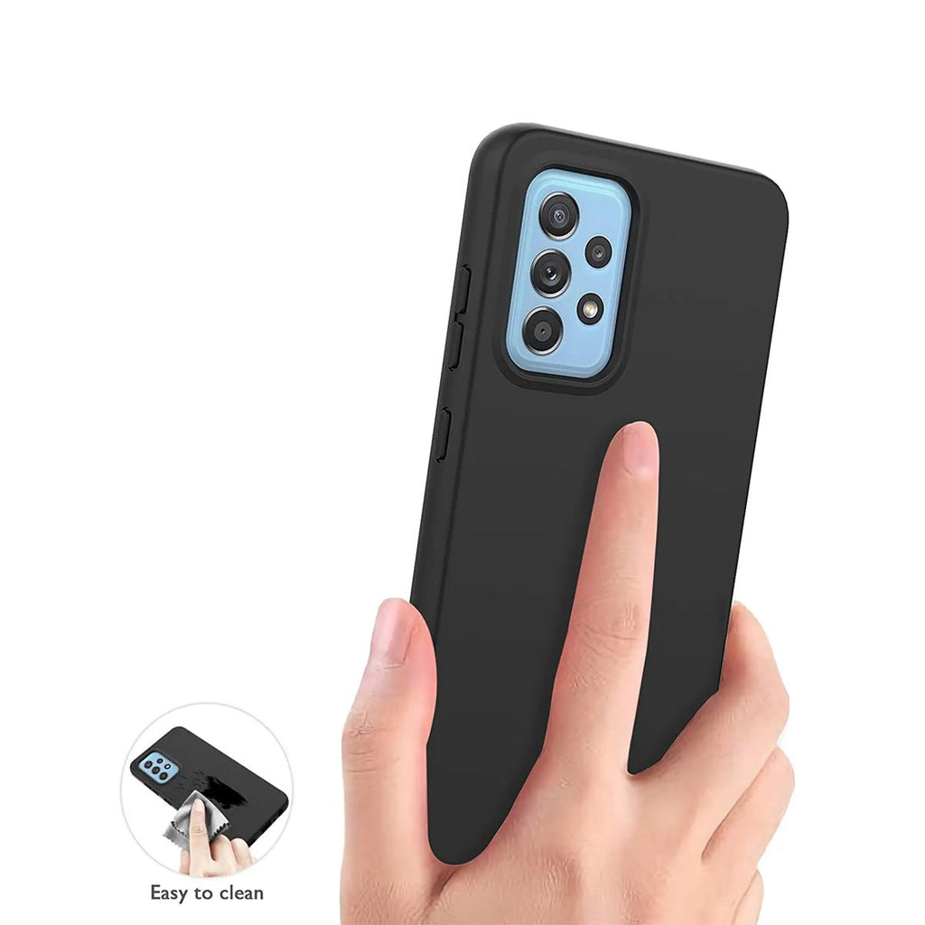 Samsung Galaxy A52s Mobilskal Silikon Svart Rvelon