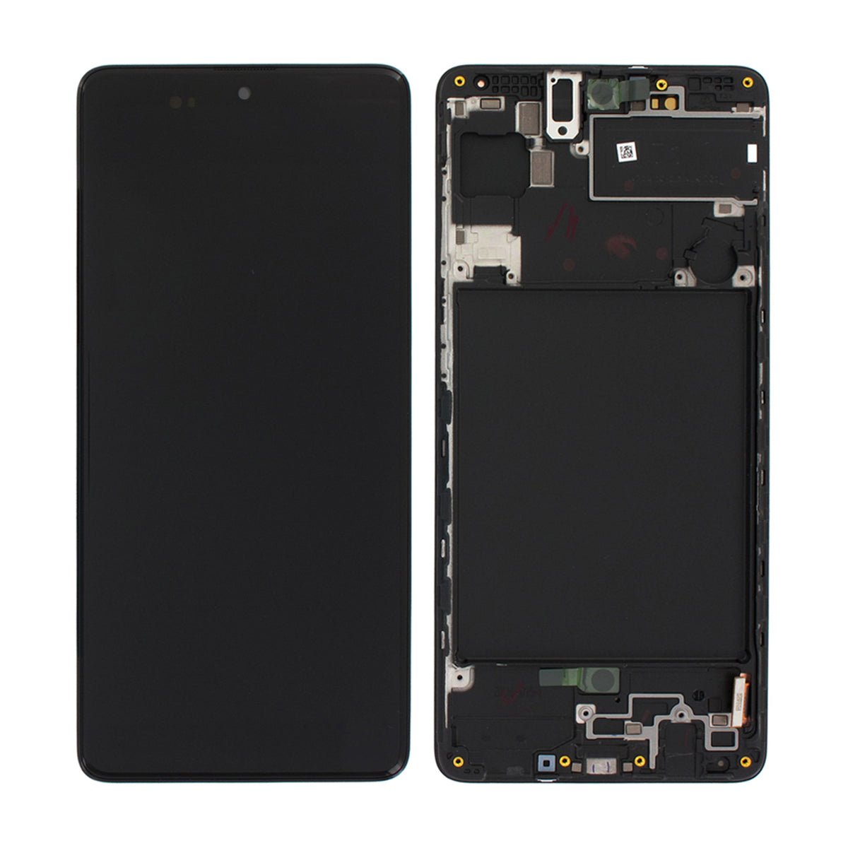 Samsung Galaxy A71 (SM-A715F) LCD Skärm med Display Original - Svart - Image 5