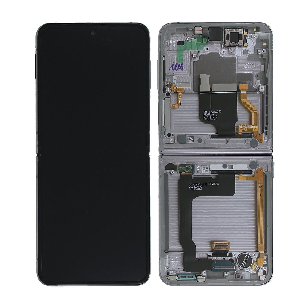 Samsung Galaxy Z Flip4 (SM - F721B) Skärm med LCD Display - Vit