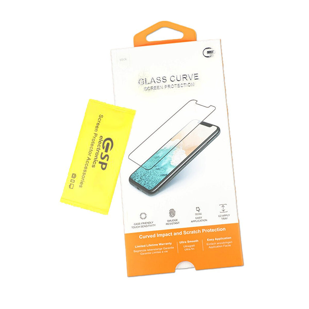 Skärmskydd Motorola Moto E20 - 3D Härdat Glas - Svart